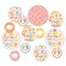 Big Dot of Happiness Groovy Grad - Hippie Graduation Party Giant Circle Confetti - Party Decorations - Large Confetti 27 Count